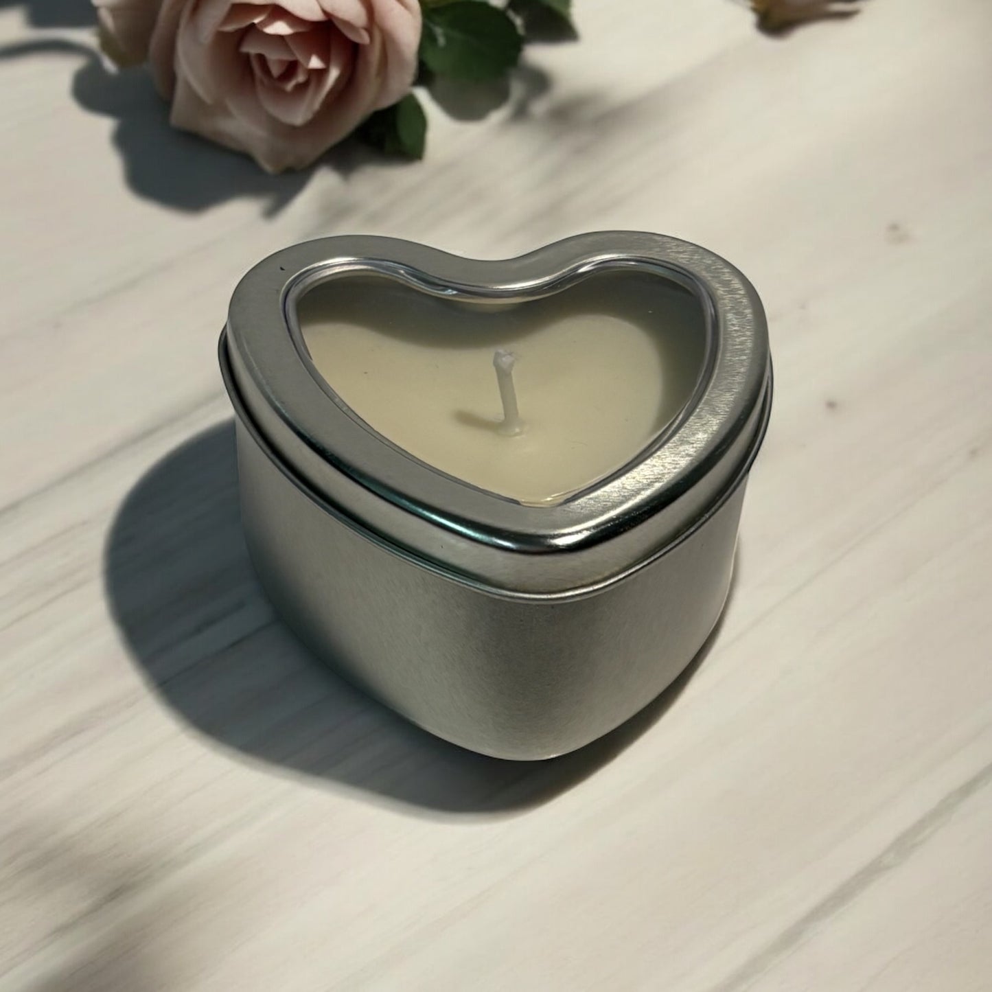 Heart Shape Tin ~ Rose & Geranium