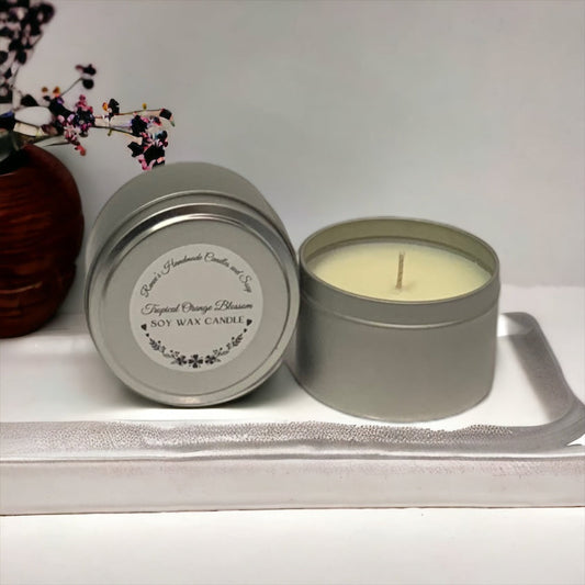 Silver Tin ~ Tropical Orange Blossom