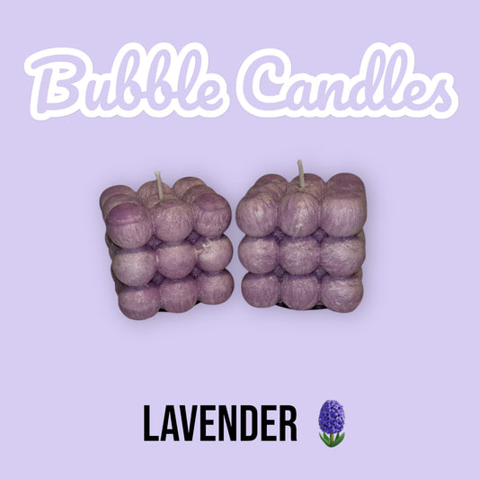 Bubble Candle ~ Purple ~ Lavender