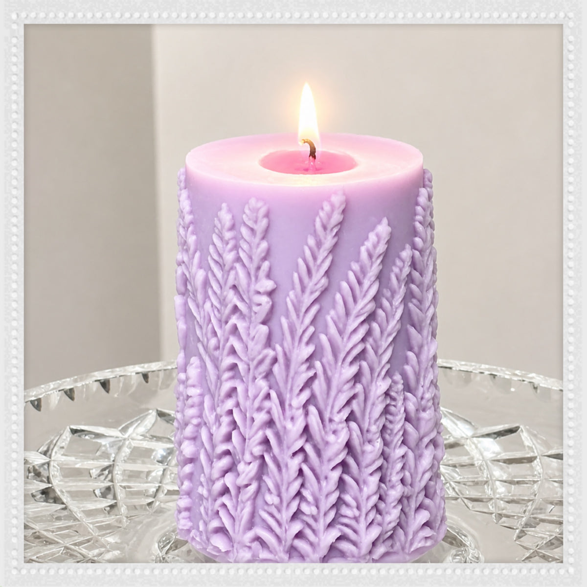 MADE-TO-ORDER ~ Lavender Pillar Candle