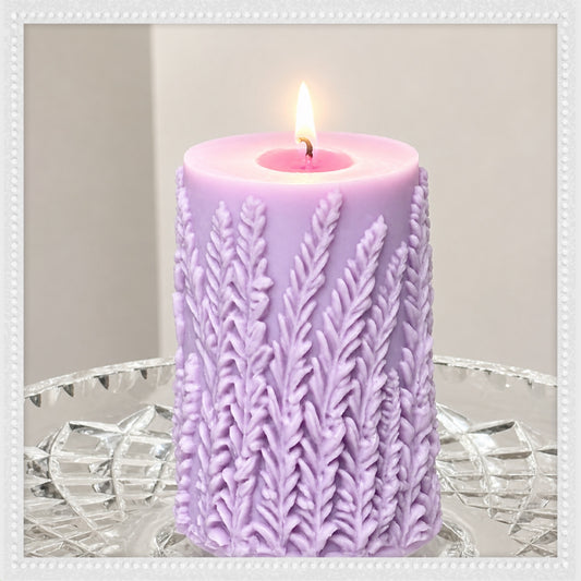 MADE-TO-ORDER ~ Lavender Pillar Candle