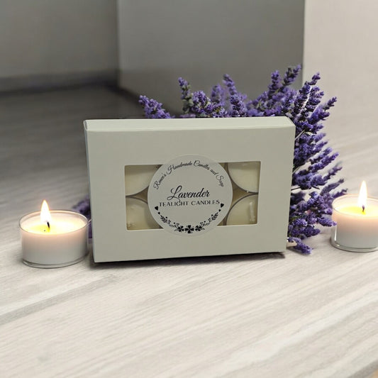 Tealight Candles (6 pack) ~ Lavender