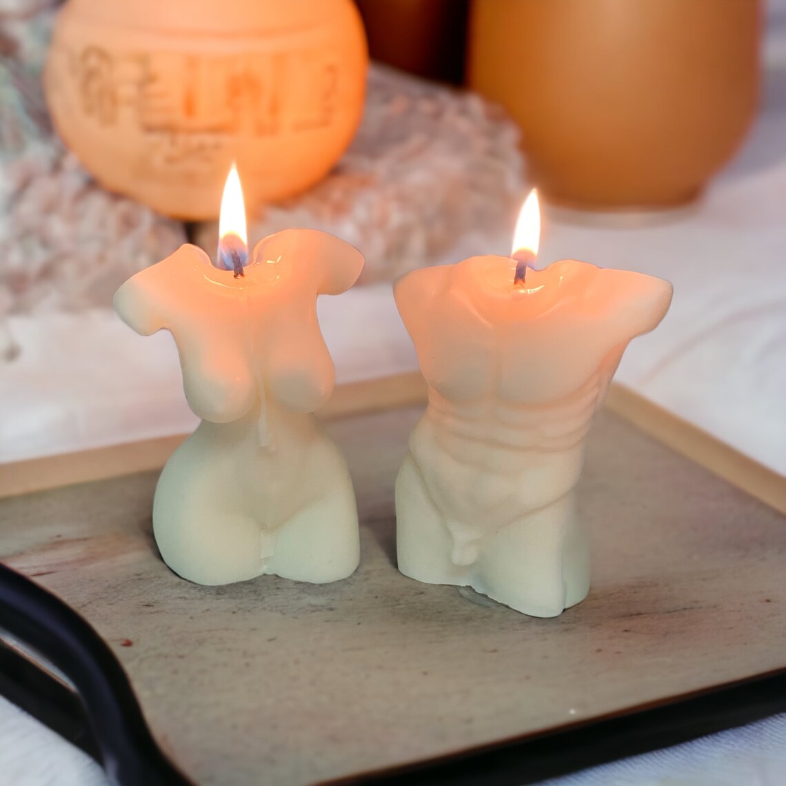 Statuette Pillar Candles (small) Renee’s Handmade Candles and Soap